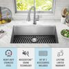 32&rdquo; Undermount Stainless Steel Single Bowl Kitchen Sink&nbsp;with Accessories